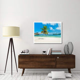 Tropical Beach, Seychelles (Detail)-Paper Art-42,,X32,,