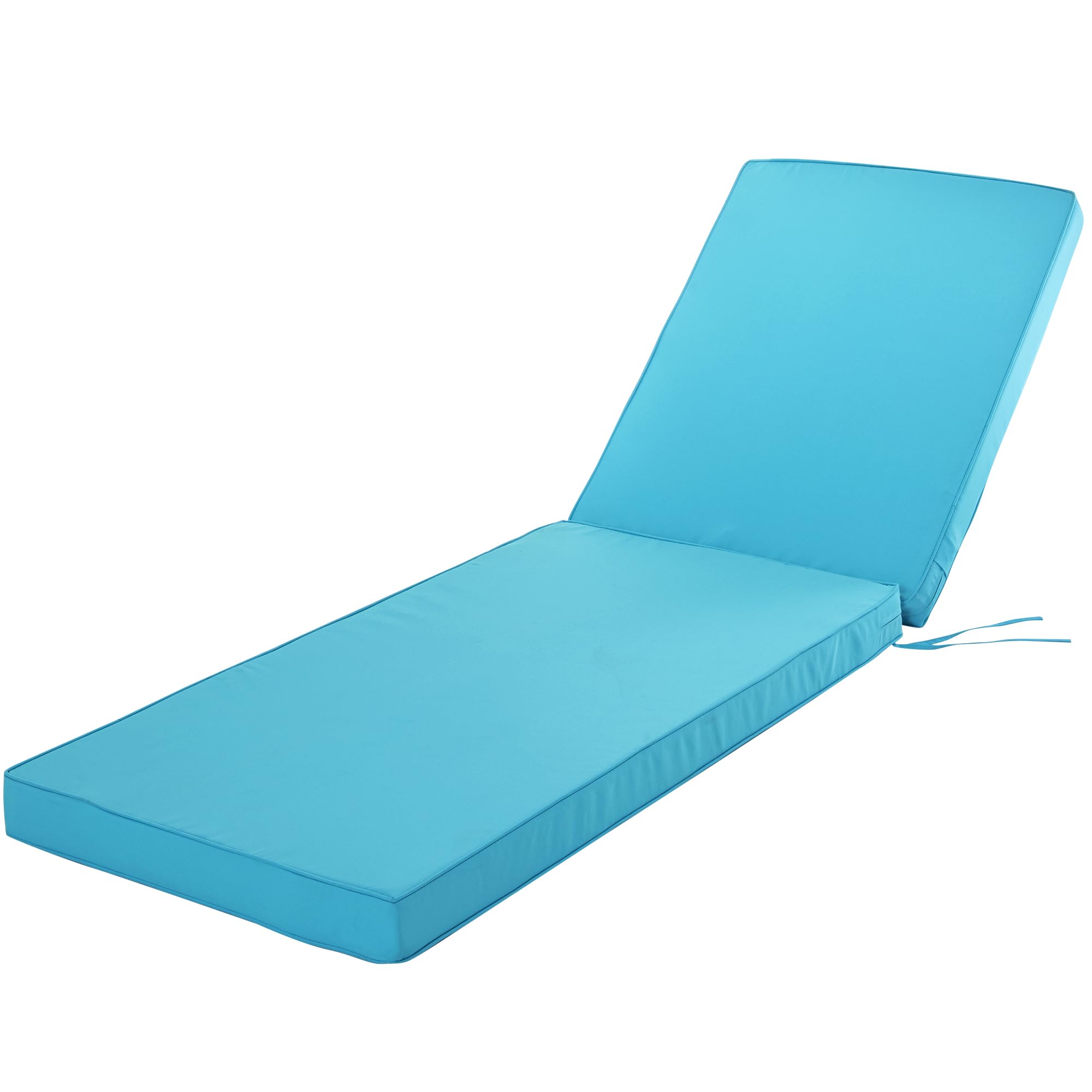 Comcaver Chaise Lounge Cushion for Outdoor Furniture, Waterproof Fade and Tear Resistant Lounge Deck Chair Cushions for Patio La