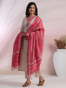Gosriki Women'S Rayon Blend Embroidered Straight Kurta With Pant & Dupatta (Jankari Pink-Gs_Xxl_Pink_Xx-Large),Pink,2,B0CYPQ955W