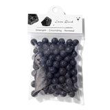 Raicegs 100pcs 8mm Lava Rock Beads Natural Gemstone Beads Round Loose Beads for Jewelry Making DIY Bracelets Necklace