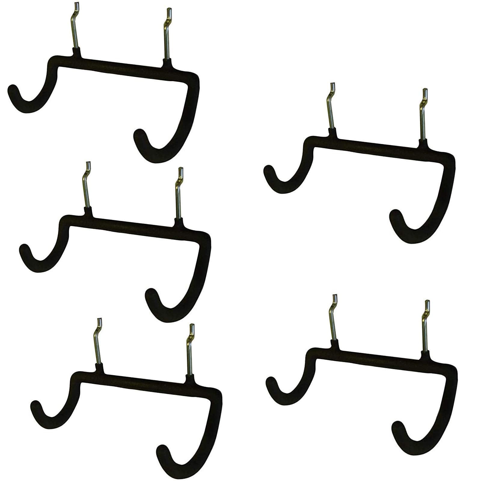 Menecor 5Pcs Pegboard Drill Holder Pegboard Double Hooks Drill Hook For Drill,Accessories Bag,Other Power Tools Etc