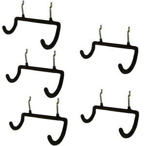 Menecor 5Pcs Pegboard Drill Holder Pegboard Double Hooks Drill Hook For Drill,Accessories Bag,Other Power Tools Etc