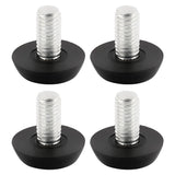 uxcell Furniture Glide Leveling Foot 8mm Thread 23mm Dia Base 4pcs Black