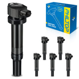 PHILTOP Ignition Coil Pack, Compatible with Santa Fe 2007-2009, Rondo 2007-2010, Optima 2006-2010 V6 2.7L, UF558