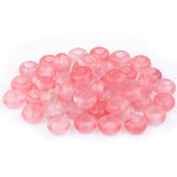 Youngbling Large Hole Gemstone Beads for Jewelry Making,Loose Macrame Natural Stone Beads Pack of 15,Cherry Quartz(8 * 14mm)