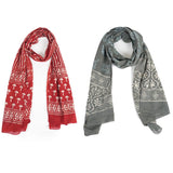 Rai Sahab Female Stole/Scarf For Girl/Ladies Cotton Blend Ethnic Pattern Solid Scarves For Women(Stco11)