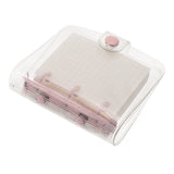 Nuobesty Spiral Clear Journal Coil Mini Ruled Paper Lined Paper Cute Diary Book Notebooks (Light Pink, 10.5X9X2.5Cm)