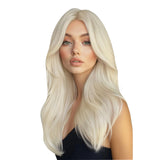 Full Shine Tape in Hair Extensions Human Hair Blonde Tape ins Color 60 Bleach Blonde Glueless Remy Human Hair Extensions with Ho