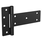 National Hardware N166035 6in Industrial T Black Gate Hinge, 2 Count