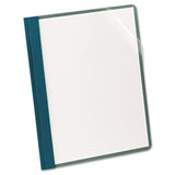 Earthwise Clear Front Report Cover, 81/2 x 11 Inches, Blue, Pack of 25