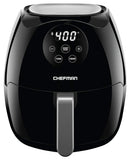 Chefman Digital 3.5 Quart Touch Screen Air Fryer Oven w/ Space Saving Flat Basket, Healthy Oil-Free Airfryer w/ 60 Minute Timer 