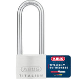 ABUS 64Ti/50HB80 50 x 80mm Titalium Padlock Long Shackle Keyed KA6511
