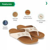 Ortho Joy Doctor Slipper For Women Fancy || Orthopedic Women'S Fashion Slipper || Comfortable Slippers For Women,White,7,B0C3VNG3T9