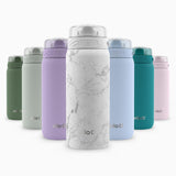 Ello Cooper 18oz Stainless Steel Water Bottle with Straw and Carry Handle, Double Walled and Vacuum Insulated Metal, Leak Proof 