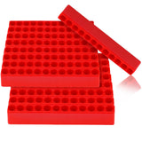 Kigley 20 Pcs 12 Holes Hex Shank Bit Holder Screwdriver Head Drill Bit Organizer Plastic Storage Case Fit for 1/4 Inch Hex Shank