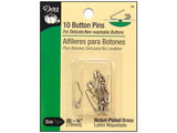 Dritz 73 Button Pins, Size 00, Nickel (10Count)