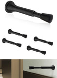 Greatim 5 Pack Spring Door Stoppers for Bottom of Door, Extendable 3  -4Oil-Rubbed Brass Wall Mount Door Stops for Door Pro