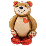 Anagram 48 Big Cuddly Teddy Airloonz Foil Balloon, Multicolor