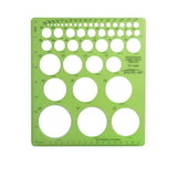 Pacific Arc Template: Combo Circle Master,45 Circles: 1/16 to 1 7/8, Decimal/inch/Metric 8.5 x 7.44