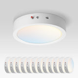 ASD LED 9 Inch Round Flush Mount Ceiling Light Fixture | 18W 1600LM 2700-6000K 120V | 3CCT, Dimmable, Battery Backup, Ultra Slim