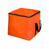 Merishopp Waterproof Cube Storage Bag MoistureResistant Heavy Duty Storage Bag Woven Material, Orange, 125L