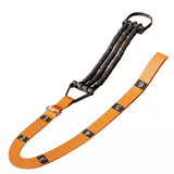 TRENDYNEST Numbered Markers Pull up Assistance Band Hanging Loop Adjustable Pull up Coach Woven Strap Foot Stirrup, Orange