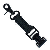 MELOTOUGH Tactical Glove Clip Braided Paracord Gloves Clips Holder for Hunting, Hiking, Camping, Outdoor Activities(Blk)
