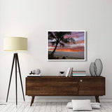 Coconut Palm At Sunset Near Dimiao, Bohol Island, Philippines-Paper Art-42,,X32,,