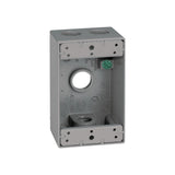 Sigma Electric, Gray Count (Pack of 1) Sigma Engineered Solutions, 14251 1/2Inch 4 Hole 1Gang Box