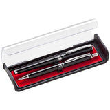 Pentel Libretto Roller Gel Pen and Pencil Set with Gift Box, Pen 0.7mm and Pencil 0.5mm, Black Barrels (K6A8AA)