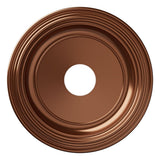Ekena Millwork 16OD x 3 1/2ID x 1 3/8P Traditional Thermoformed PVC Ceiling Medallion (Fits Canopies up to 9 1/2), Bright Coat D