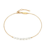MEVECCO Women Gold Anklet Boho Delicate Handmade 18k Gold Plated Dainty Beach Pearl Foot Chain Ankle Bracelet Adjustable Wafer A