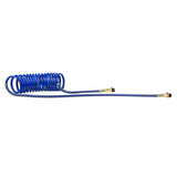 COILED AIR HOSE 40 LEAD BLUE