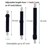 10 pcs Adjustable Bed Sheet Straps,Bed Sheet Clips, Elastic Bed Fitted Sheet Holder,Fitted Sheet Straps Clips,Sheet Fastener Sus
