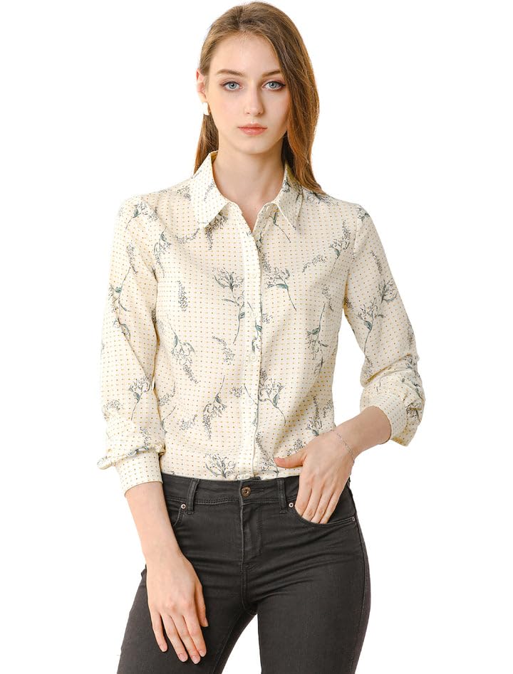 Toplot Shirt For Women || Women'S Shirt Tops (Dott-Shirt-5110-White-S),White,,B0C96GJ1MH