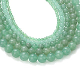 Zenkeeper 108Pcs Green Aventurine Spacer Loose Beads Bulk with Holes Handcrafted for DIY Bracelets Jewelry Making Crafts Supplie