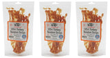 GOGO 3oz Turkey Tendon Strips Dog Chew Treats Sources and Made in The USA (3 Pack)
