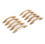 WEICHUAN 10PCS Unfinished Wood Pulls Handles - Kitchen Cabinets Furniture Dresser Wardrobe Cupboard Drawer Pulls Handles, 2.5 Ho