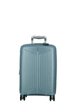 Jump Evae Ev20 Metallic Light BlueCabin55Cm Expandable Hardsided 8 Wheel Luggage With Tsa Lock, Shoe Pouch, Wet Pouch, Laundry