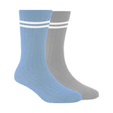 Footprints Bamboo Sports Socks For Women | Anti Odour & Breathable | AntiBacterial | Softer Than Cotton Socks | Pack Of 2 | Sky