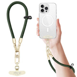 Elrvaga Universal Cell Phone Lanyard Wrist Strap,Phone Bracelet Strap,Phone Charms Strap (Dark Green)