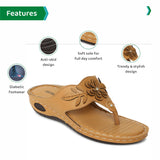 Ortho Joy Doctor Slipper For Women || Orthopedic Fashionable Women Slipper,Light Brown,5,B0BRSJCNB7