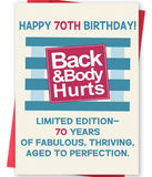 Funny 70th Birthday Gifts for Women Men, Cool Gifts for 70 Year Old Woman Man, Happy 70th Birthday Decorations for Dad Mom Grand