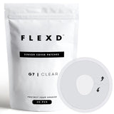 Flexd - Dexcom G7 Over Patches Waterproof (Pack of 30) - Clear Transparent