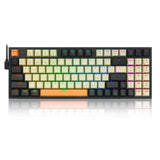 Redragon Wired Mechanical Gaming Keyboard with RGB Backlit, 94 Keys, Programmable Macro Editing, Numeric Pad, Red Switches, Comp