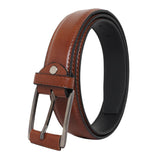 Zacharias MenS Artificial Leather Belt Mlb004 (Light Brown_Pack Of 1) (Free Size)