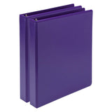 Samsill Earths Choice Biobased Durable Fashion Color 3 Ring View Binder, 1 Inch Round Ring, Up to 25% Plant Based Plastic, USDA 