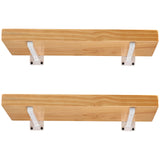 White Shelf Brackets 14 Inch, Heavy Duty Wall Mounted Metal Shelving Bracket, Decorative Floating Industrial Iron Brackets for S