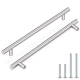 Probrico (25 Pack 10 Inch Brushed Nickel T Bar Cabinet Pulls, Stainless Steel Kitchen Cabinet Handles Dresser Pulls