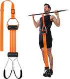 BHAVYATA?Pull Up Assistance Bands, HeavyDuty Adjustable Resistance with Fabric Feet/Knee Rest for Pull Ups System Home Gym Stre